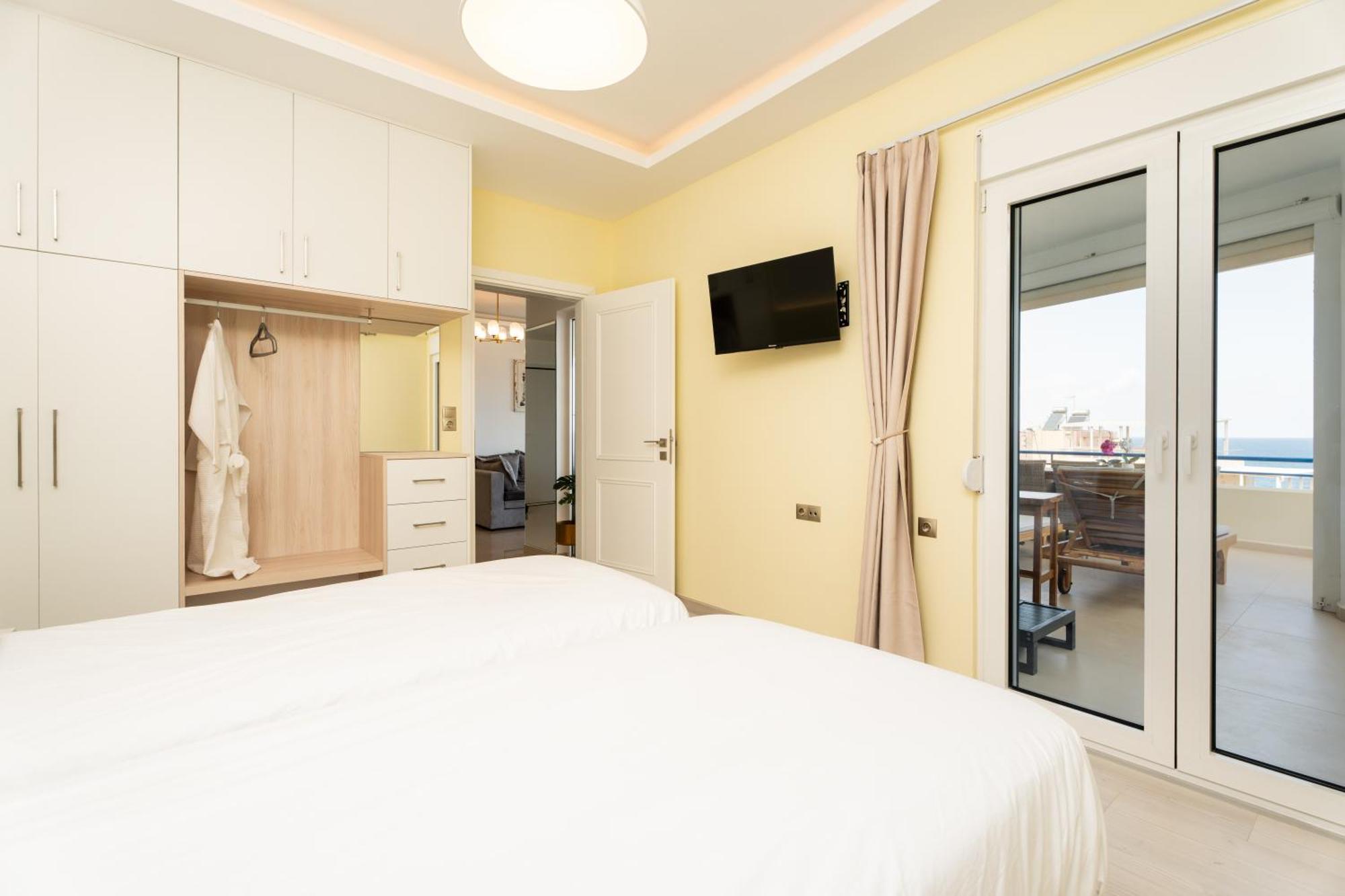 Secret View Apartment, With Private Jacuzzi Rethymnon Exterior foto